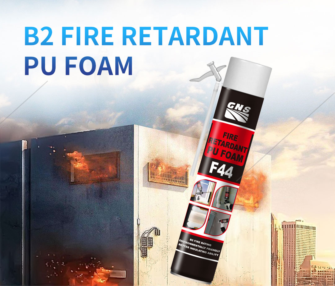 Multi - Purpose B2 Fireproof Foam Filler Spray , Off White High Density  Spray Foam