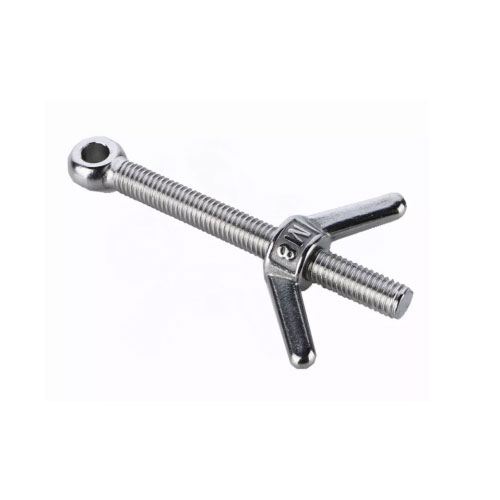 Wing eye bolt and nut