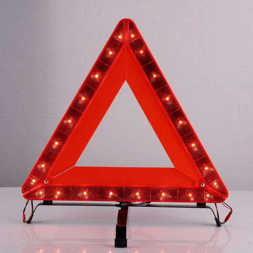 Rechargeable LED Flashing Warning Triangle