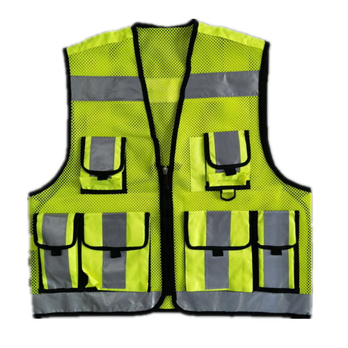 Safety LED  Work Vest with Functional Pockets