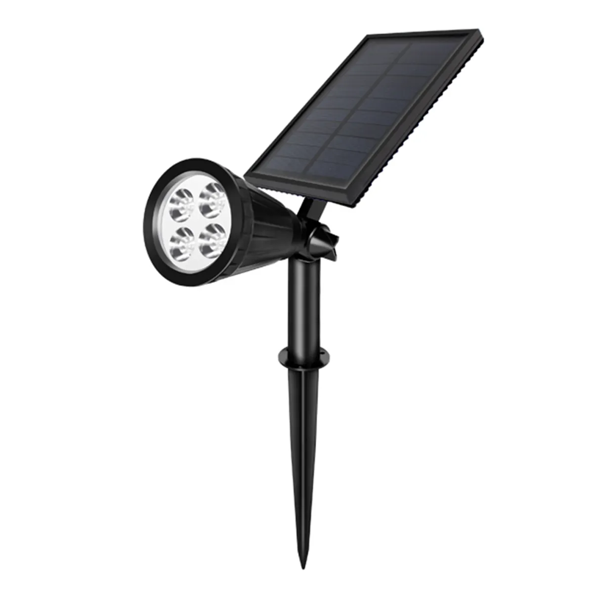 Goleuadau Sbot Solar RGB 4LED Awyr Agored Ar gyfer Golau Gardd Dal dwr