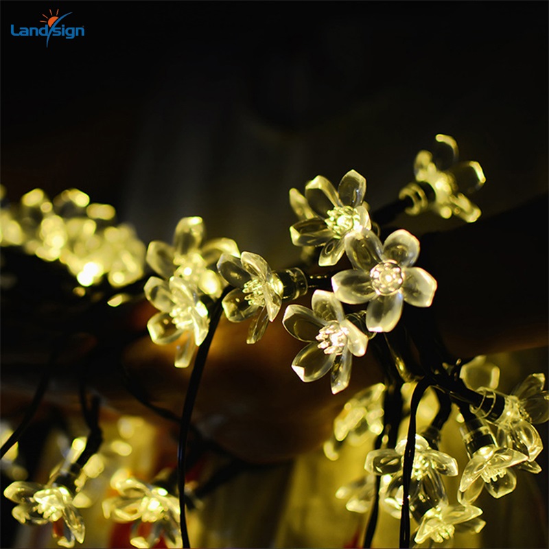 Luz de modelo de flor decorativa de jardín de Navidad solar