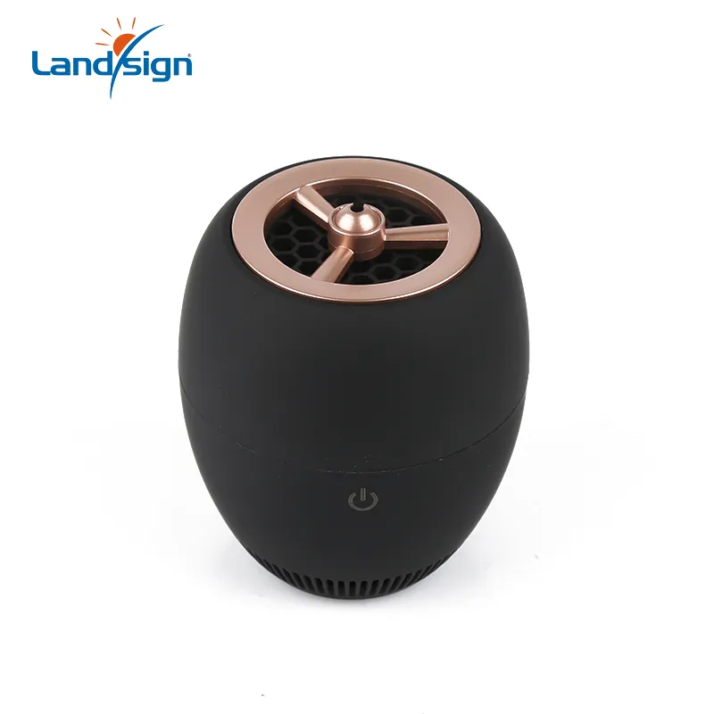 USB Negative Ion Car Air Purifier Frosted Black