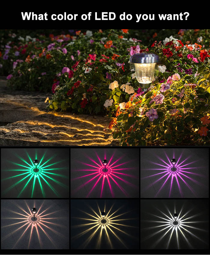 Vattentäta utomhussolljus för trädgårdslampa
