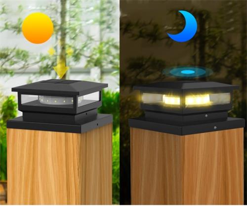 Waterproof Solar Post Cap Light Outdoor Lamps
