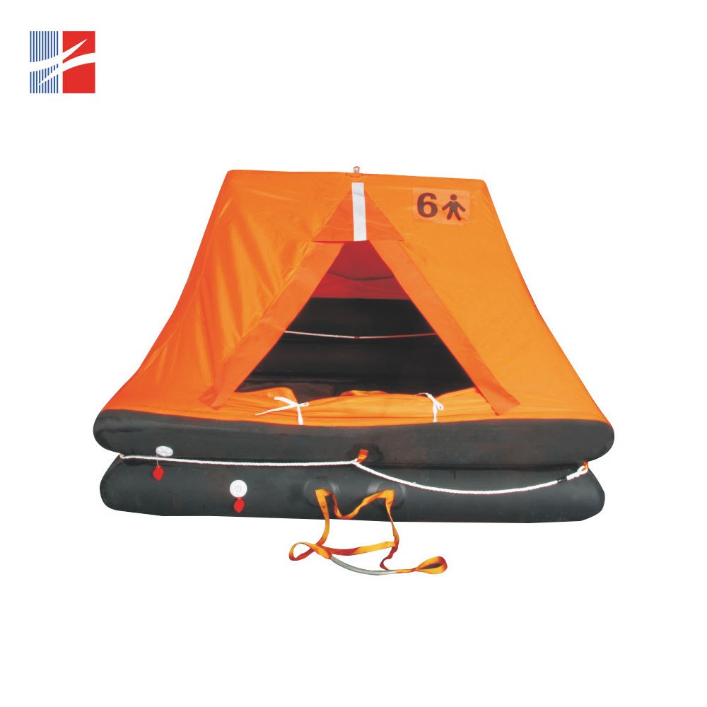 Fishing Boat with Inflatable Throwing Life Raft