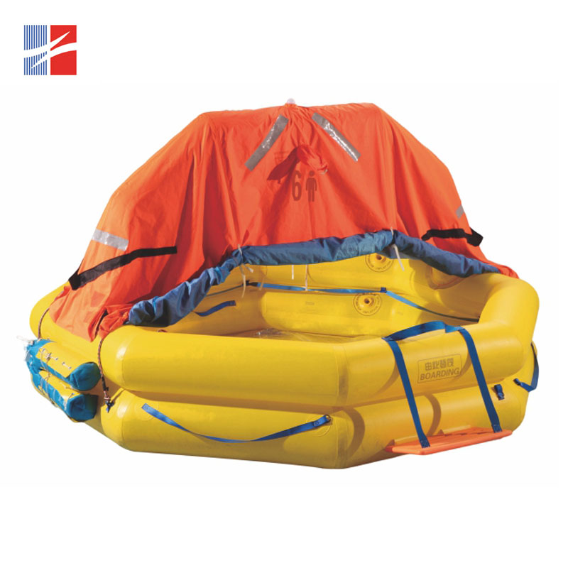Zhri-A Throwing Type High Strength Tpu Composite Adhesive Inflatable Life Raft