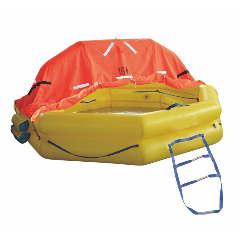 Zhri-Y Throwing Type High Strength Tpu Composite Adhesive Inflatable Life Raft