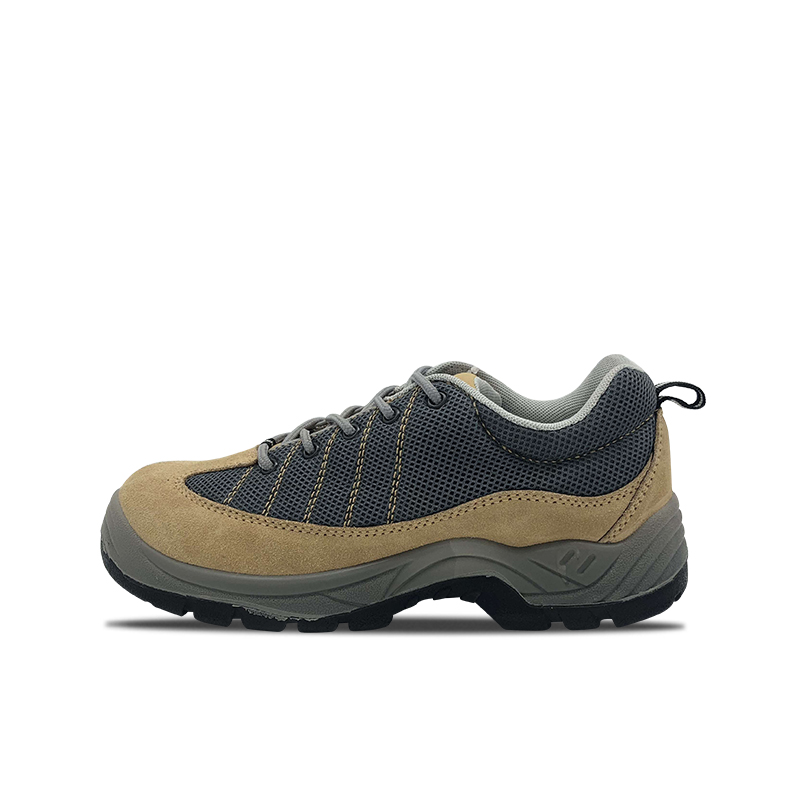 Suede Leather PU Low Cut Safety Shoes