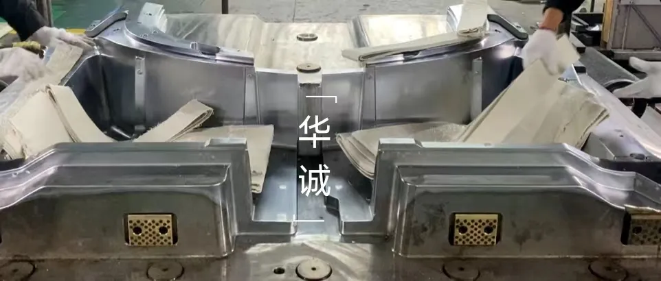 FRP product compression mold production process