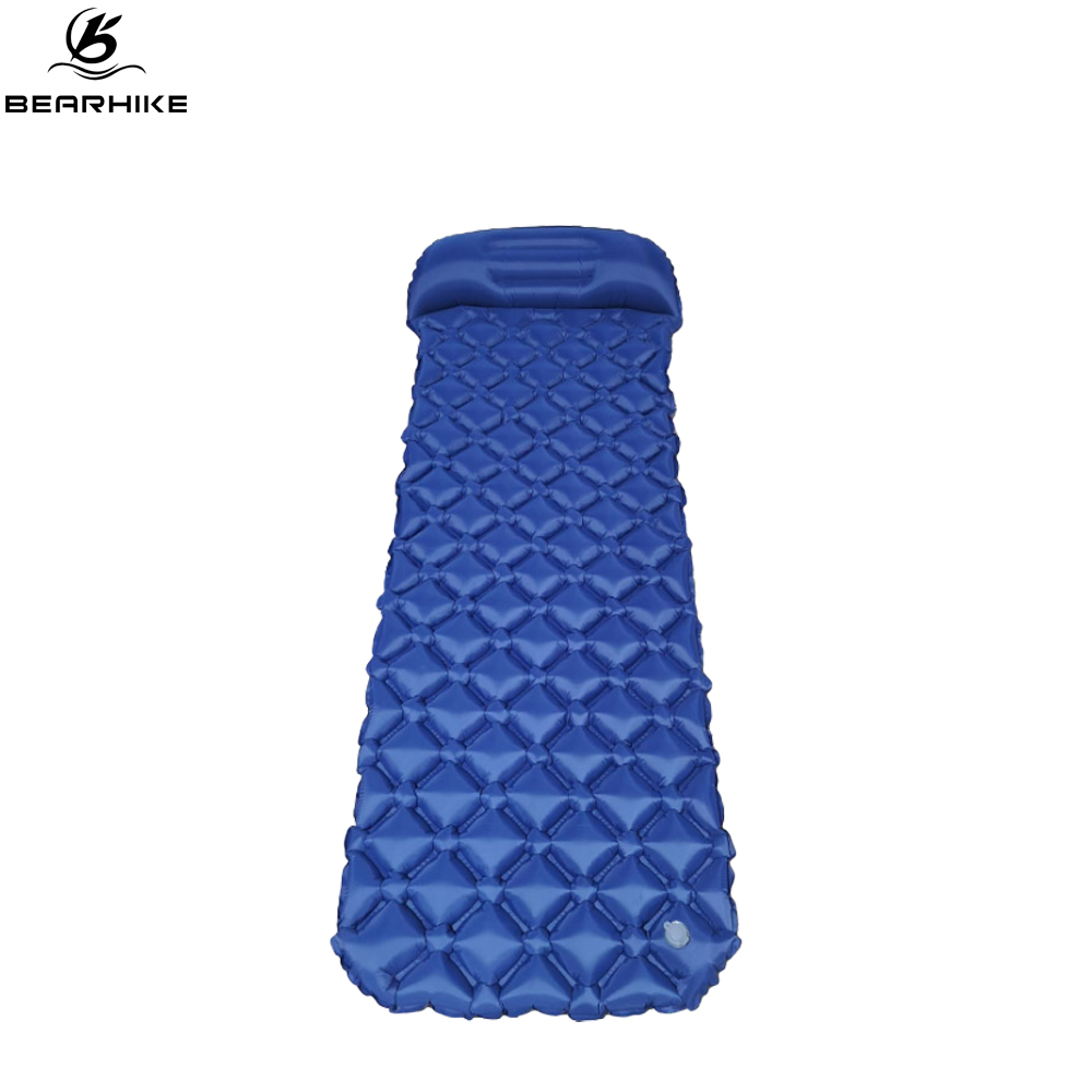 Outdoor Light Weight Military Sleeping Pad With Pillow For Camping Tent Mat