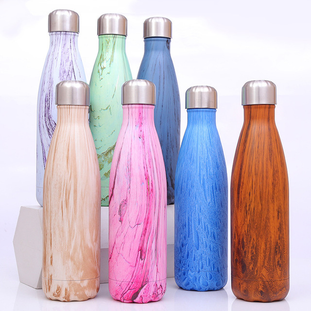 Botol Air Logam Stainless Steel Vakum Terisolasi Untuk Olahraga Luar Ruangan