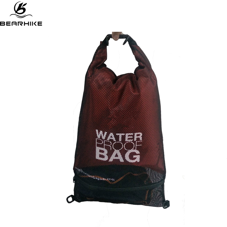 How to use a wet dry separation swimming bag?