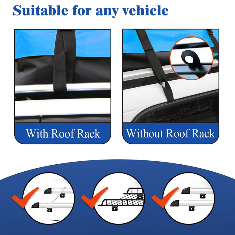 Bossa impermeable de PVC per al sostre del cotxe No calen rails - 6 