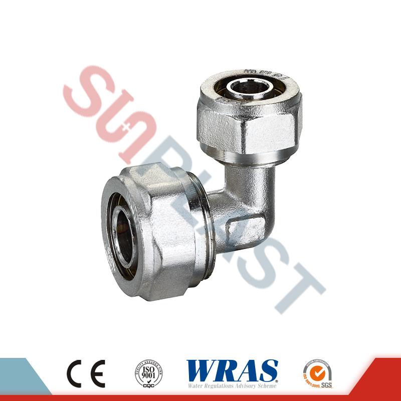Brass Compression Elbow Fittings For PEX-AL-PEX Multilayer Pipe