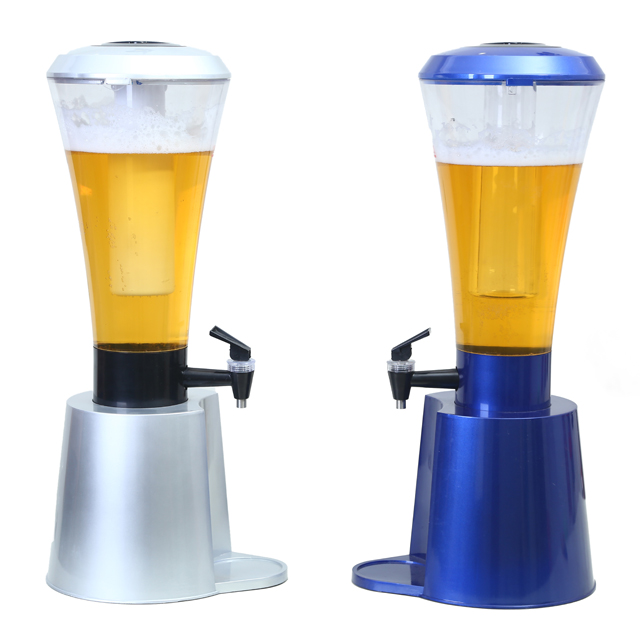 Oval beer drink dispenser hold with faucet