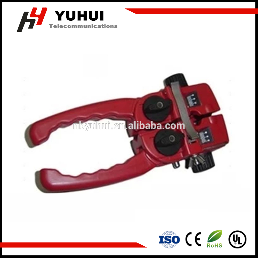 Across and Lengthwise Fiber Cable Stripper