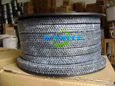 Graphite braided packing  impregnated with ptfe made for  Franch customer
