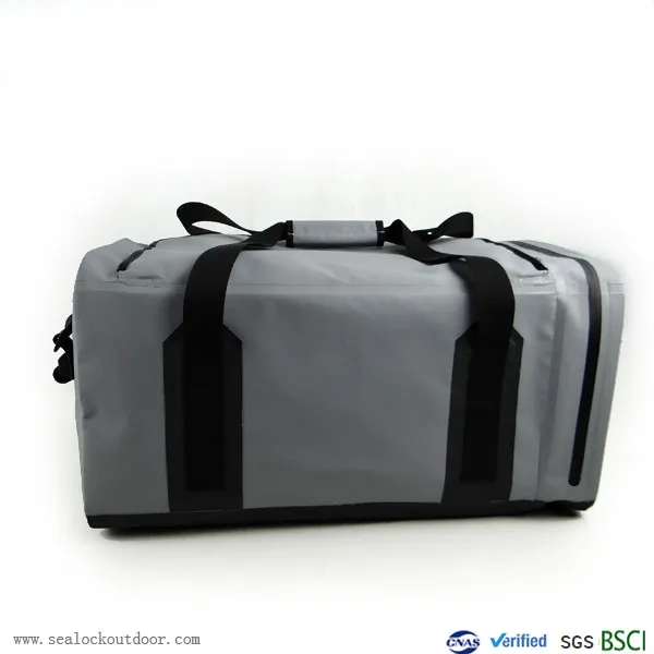 Gray Waterproof Duffle Bag 60Liter