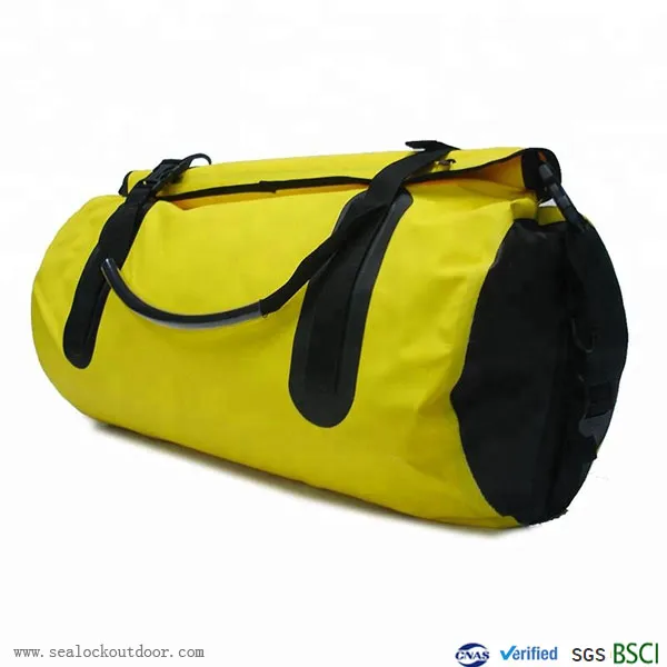 Sarı Su geçirmez spor kıyafeti Sırt çantası İle PVC500D