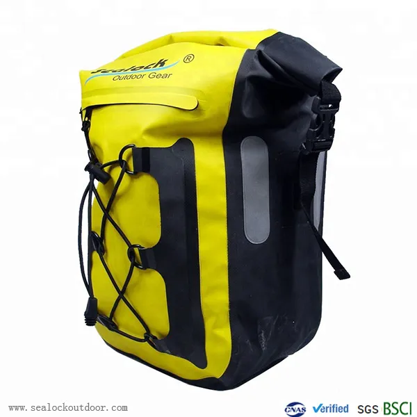 Waterproof Bike Backpack With Yellow 25Liter