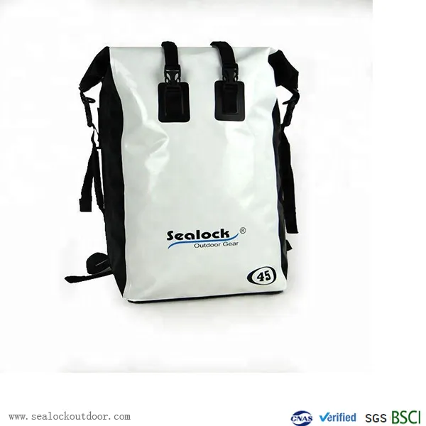White PVC Waterproof Backpack