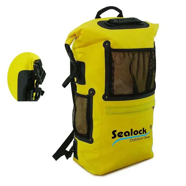 30l Yellow Waterproof Camping Backpack