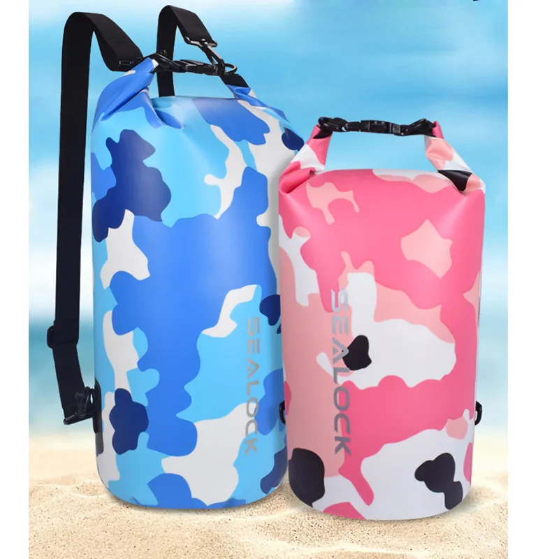 Sealock Camo Dry Bag flotatzaile iragazgaitza motxila