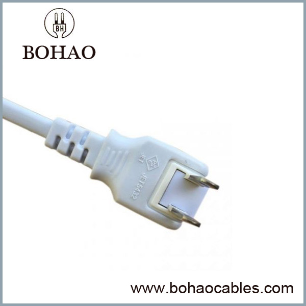 2 Wire Rotatable Pins Plug Power Cord