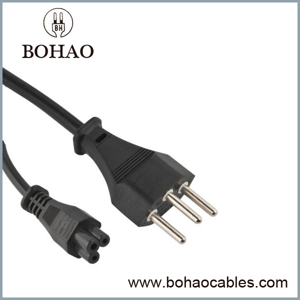 IEC 60320 C5 Laptop 3 Wire 10A Plug Power Cord