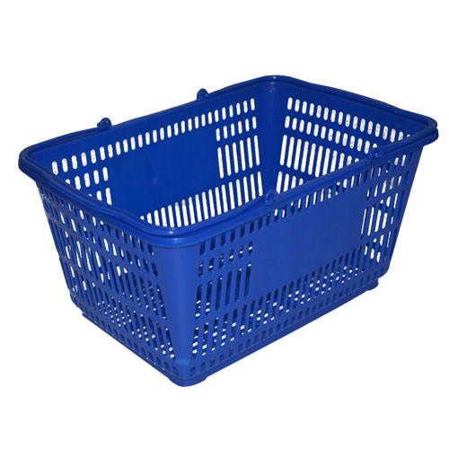 plastic shopping basket with handles