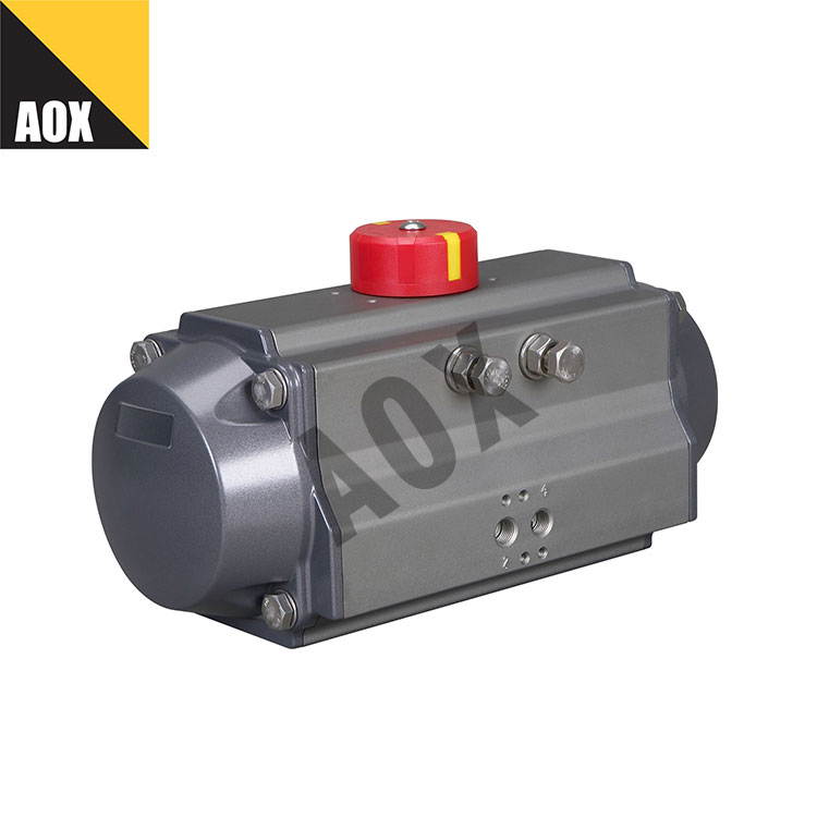 Industrial double acting pneumatic rotary actuator