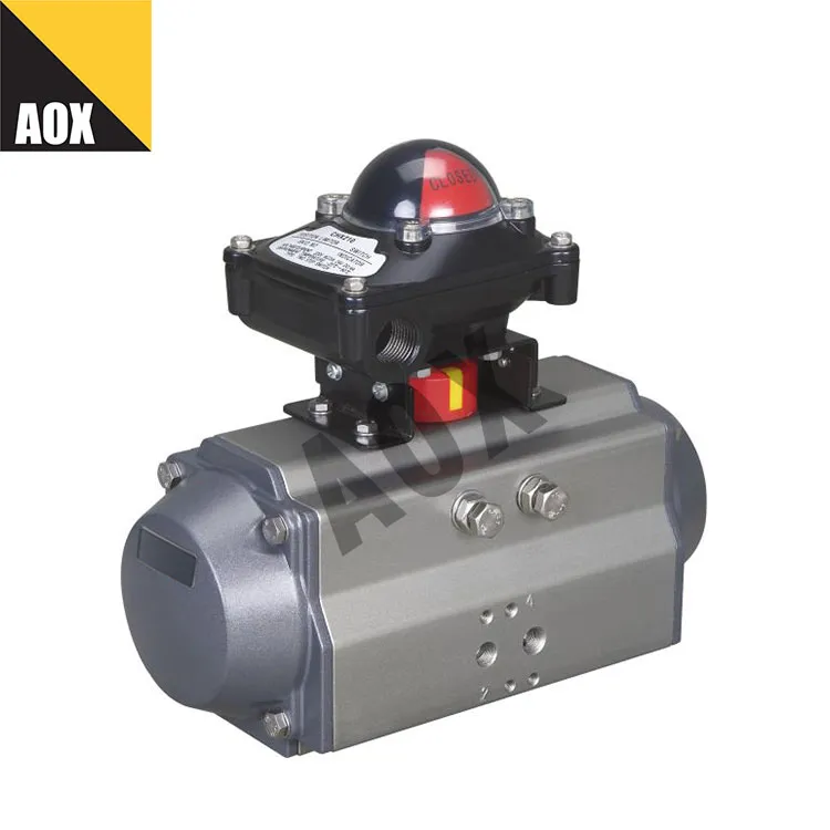 Small double acting pneumatic rotary actuator
