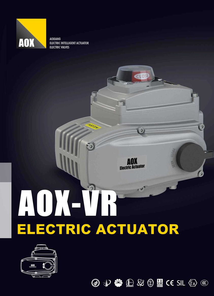 What are the advantages of AOX-VR electric actuators?