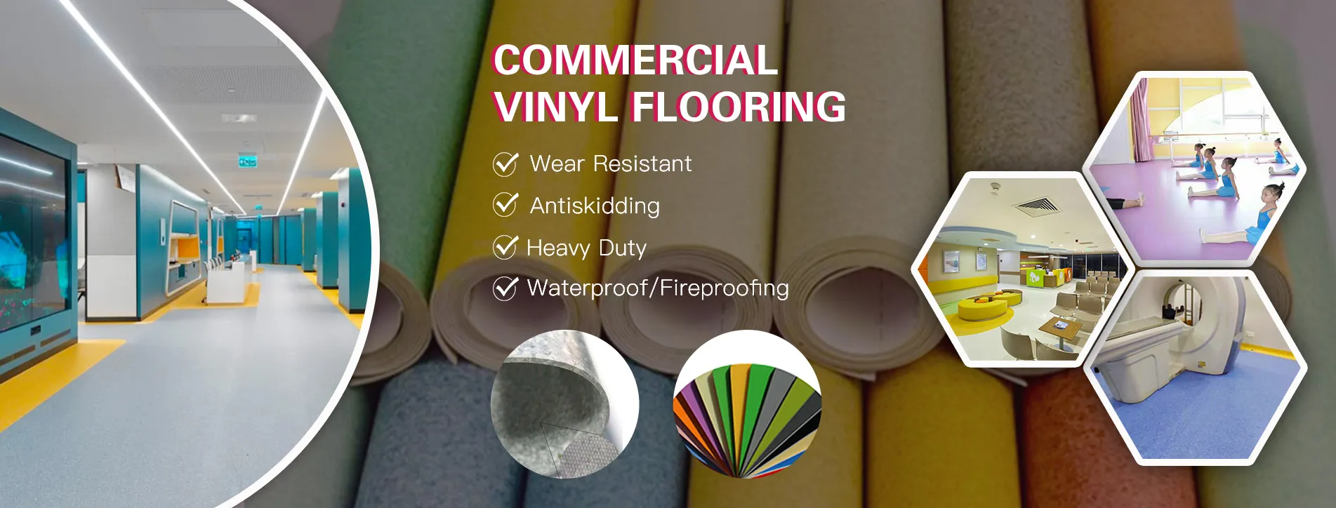 China Commercial Vinyl Flooring Manufacturers