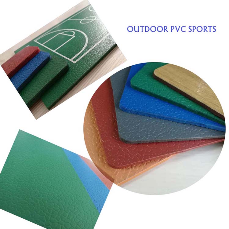 Outdoor Pvc Sports Flooring Mat