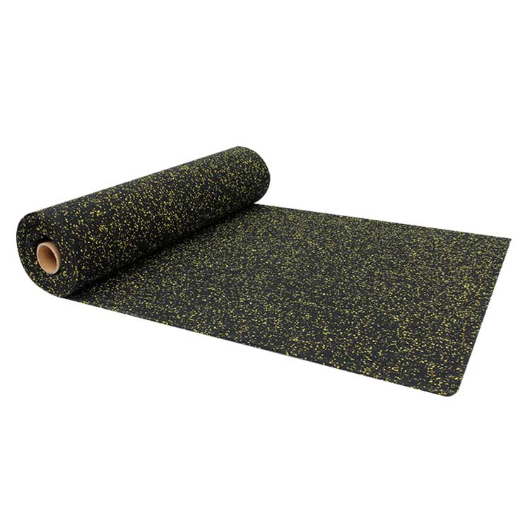 Fire Resistance Rubber floor in rolls For Fitness