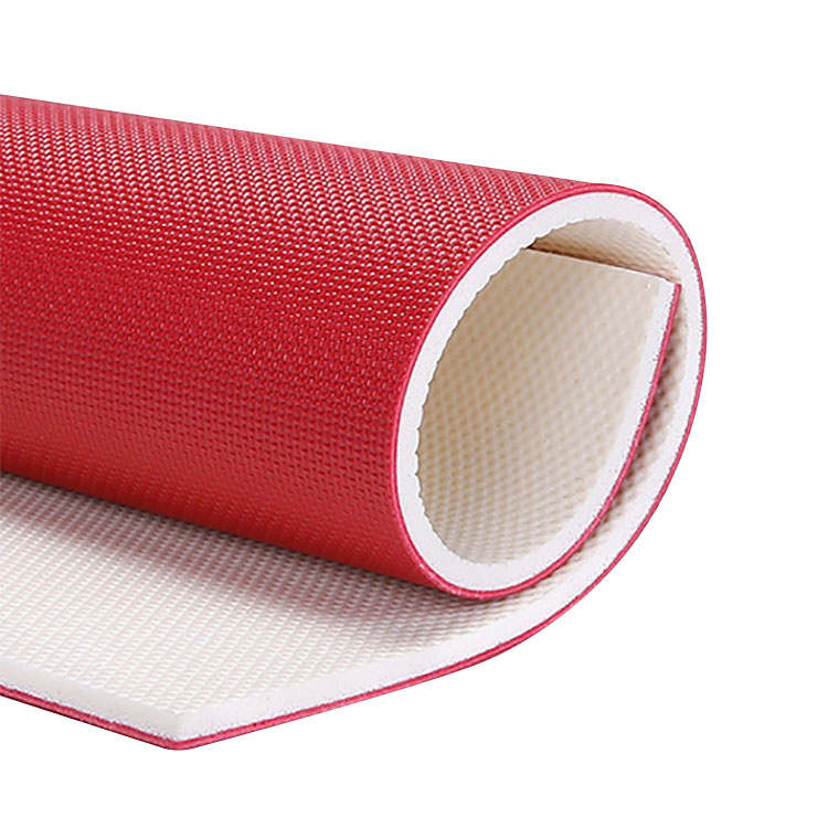 Indoor Red Fabric Surface PVC ကြမ်းခင်း