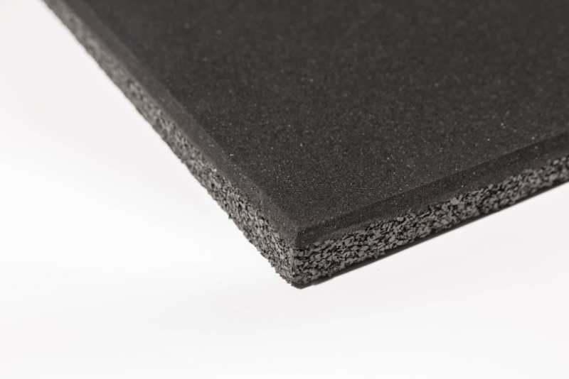 What thickness should the rubber mats be for a gym? 