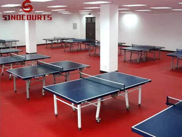 The high quality table tennis PVC sports flooring