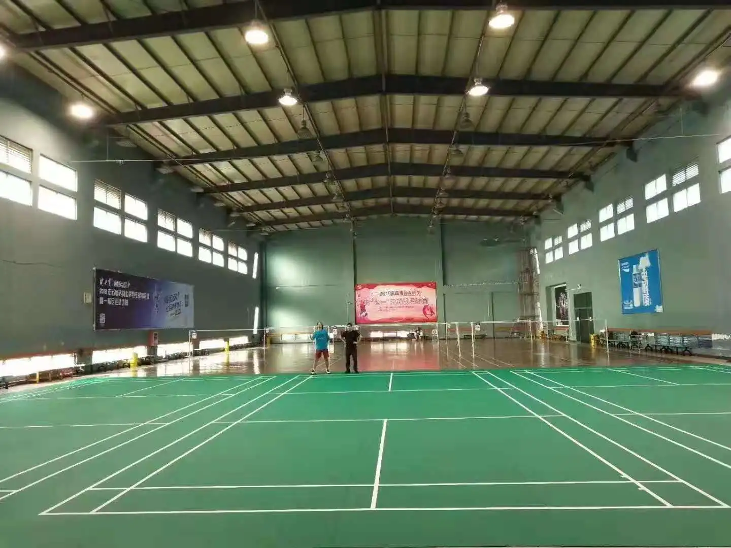 synthetic surfaces badminton courts