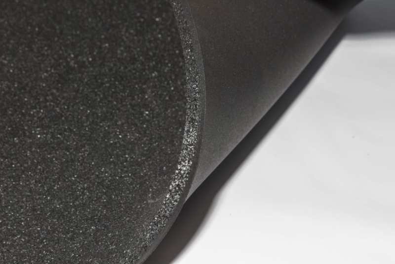 Zwart rubber met EPDM-vlekjes Gymrubbervloeren van Rolls