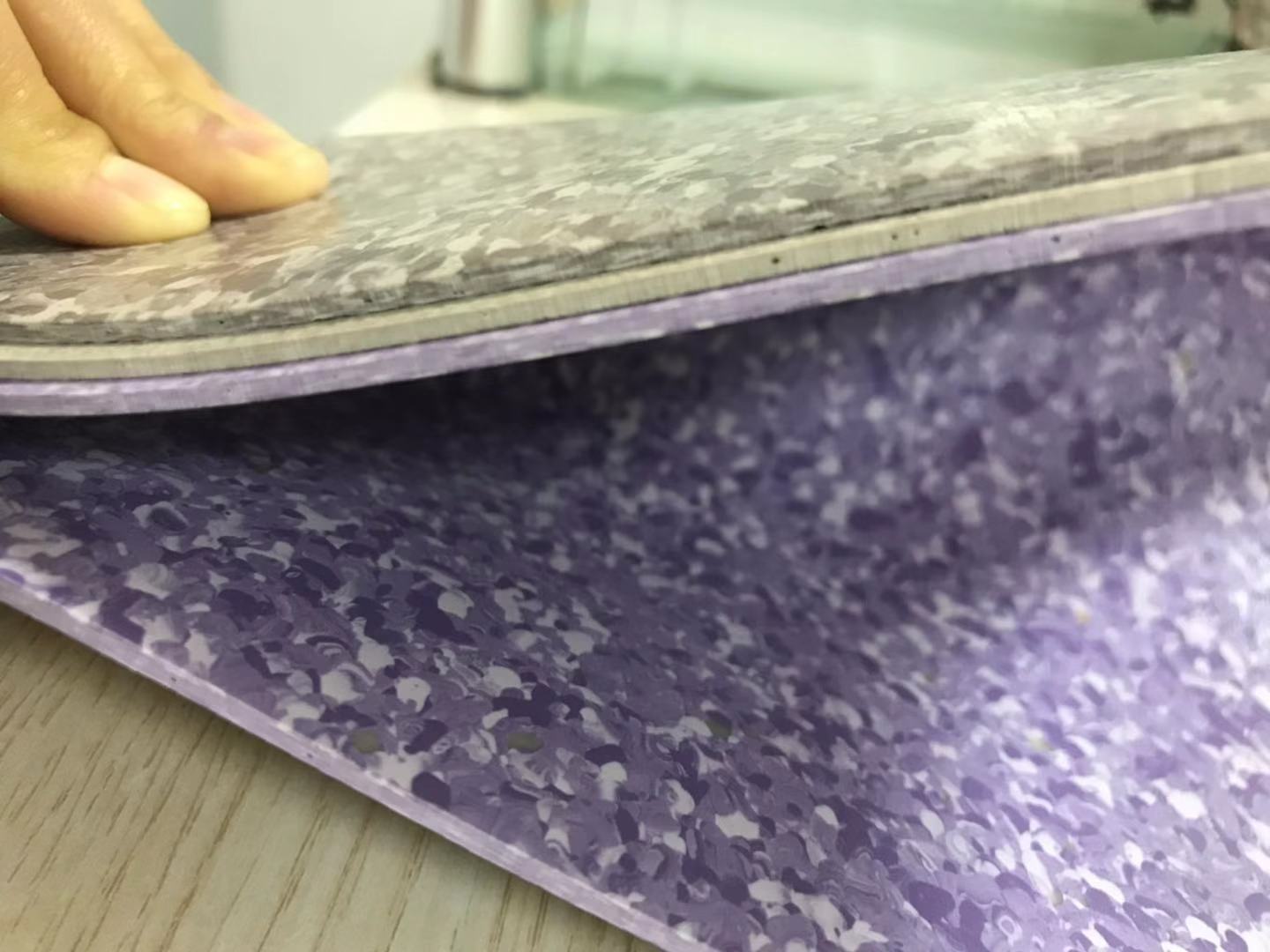 Homogene ziekenhuisvloeren van 2 mm antibacterieel vinyl