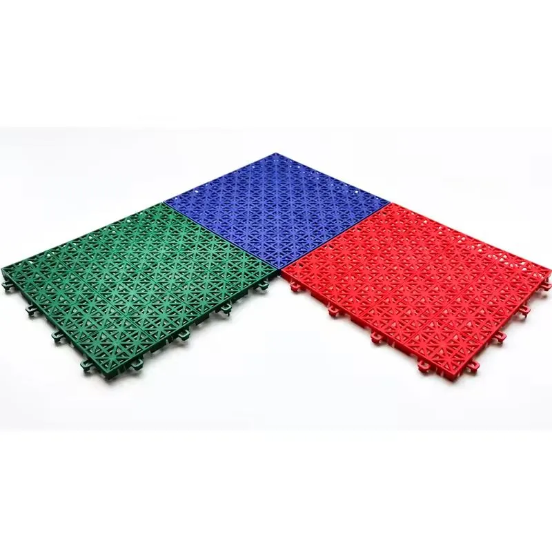 PP material best elastic interlocking floor tiles