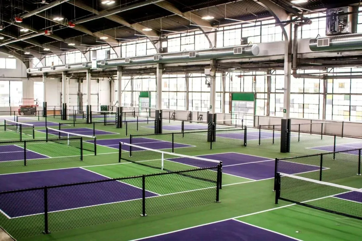 Prefessional sports flooring for pickleball courts