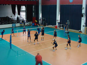 Profesjonell volleyballbanegulv innendørs PVC matterull