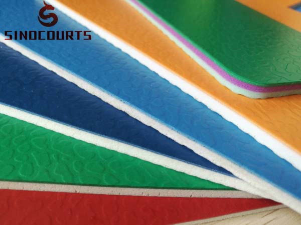 PVC vinyl flooring for badminton courts