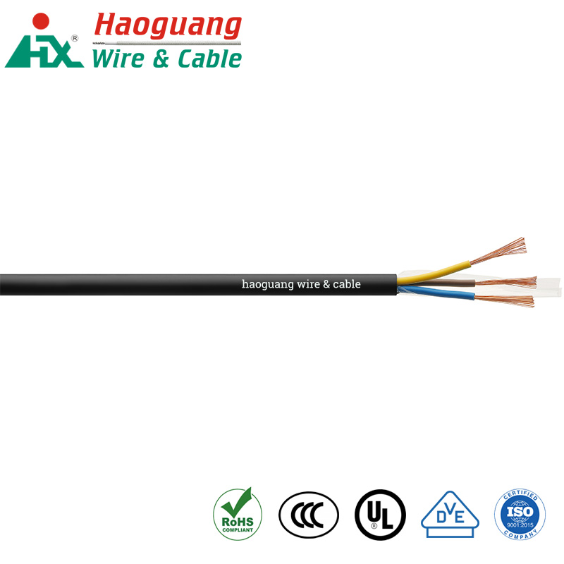 Cable flexible de múltiples núcleos de PVC H03VV-F para electrodomésticos
