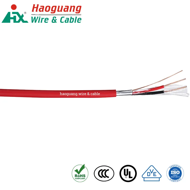 Красный белый кабель пожарной сигнализации LSZH огнестойкий для систем сигнализации