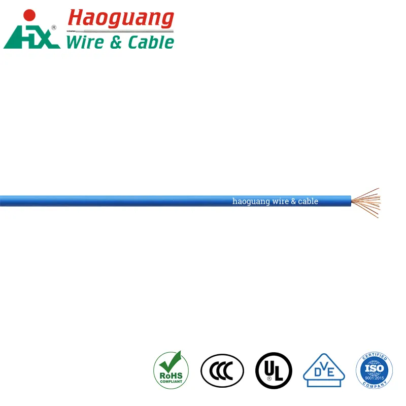 UL AWM 1007 PVC terisolasi RoHS Single Core Cable Hook-up
